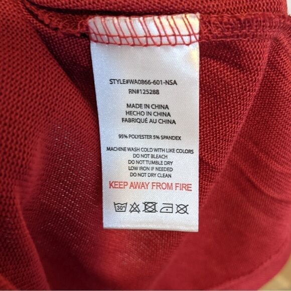 Nwt RAE DUNN red Merry pj shirt top pajama size Medium @Y - Picture 5 of 10